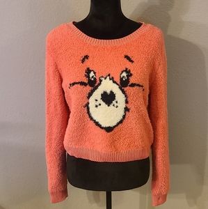 Pink Care Bear crop sweater